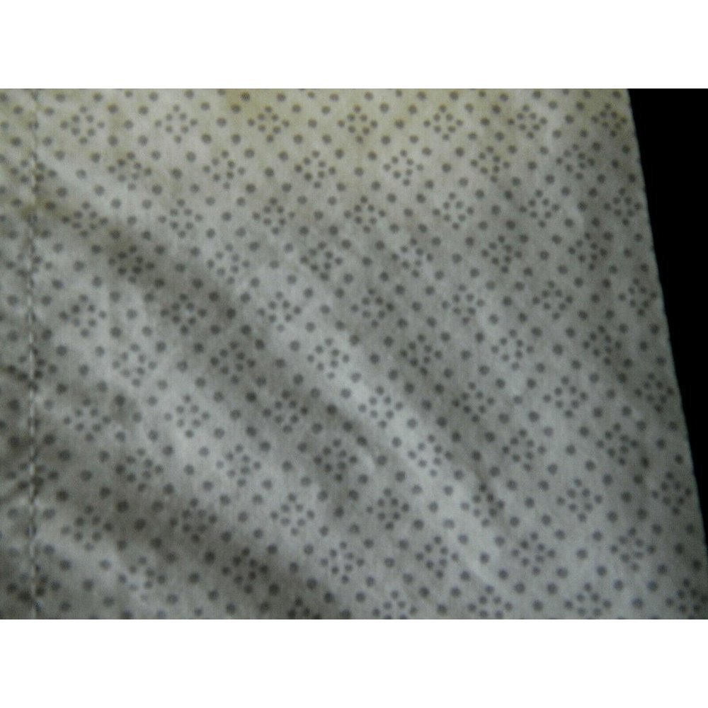 Ralph Lauren STD Pillowcase White Gray Polka Dot